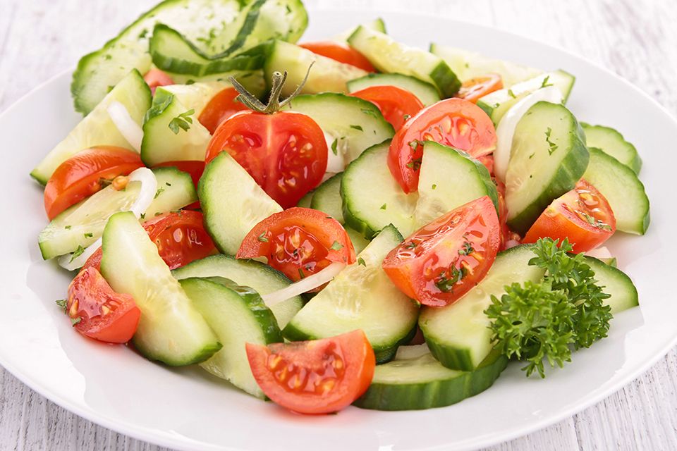 Light Spring Cucumber Salad